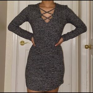 Grey Mini Dress